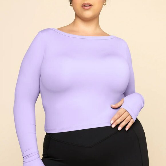 Your Favorite Long Sleeve Reversible Top - Digital Lavender popflex - Picture 2 of 4